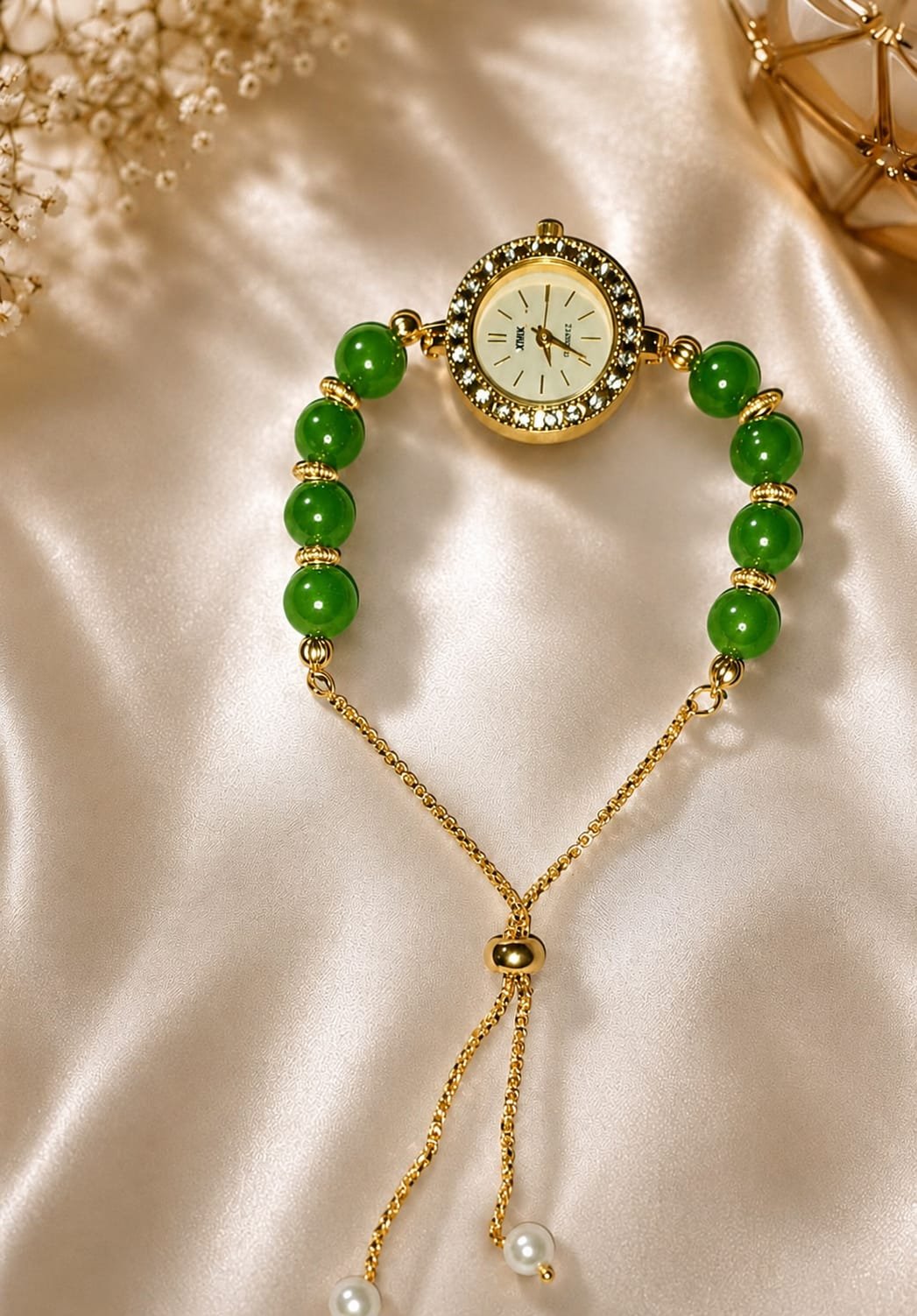 Green Aventurine Crystal Watch